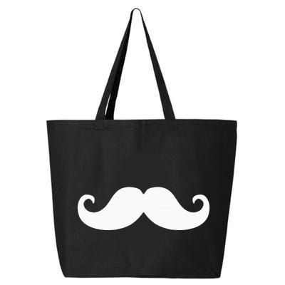 Mustache Trendy Hipster Funny Handlebar Mustache 25L Jumbo Tote