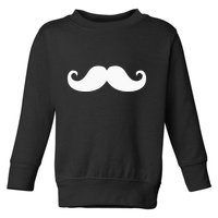 Mustache Trendy Hipster Funny Handlebar Mustache Toddler Sweatshirt