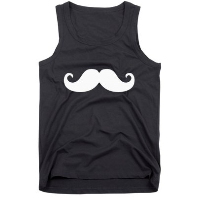 Mustache Trendy Hipster Funny Handlebar Mustache Tank Top