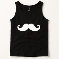 Mustache Trendy Hipster Funny Handlebar Mustache Tank Top