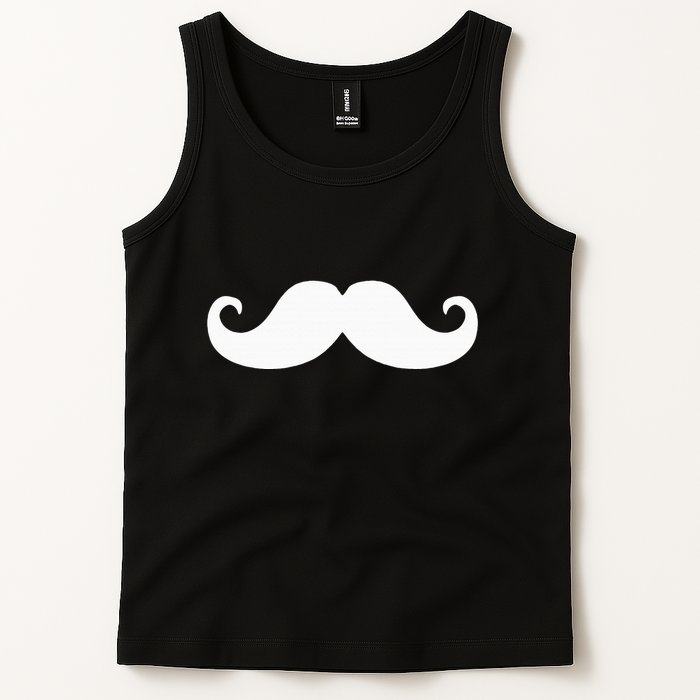 Mustache Trendy Hipster Funny Handlebar Mustache Tank Top