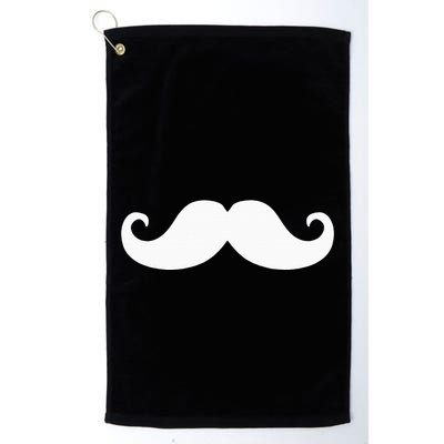 Mustache Trendy Hipster Funny Handlebar Mustache Golf Towel