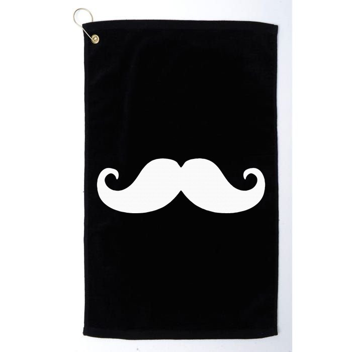 Mustache Trendy Hipster Funny Handlebar Mustache Golf Towel