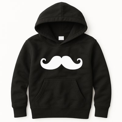 Mustache Trendy Hipster Funny Handlebar Mustache Kids Hoodie