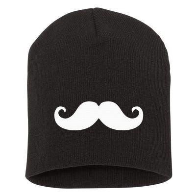 Mustache Trendy Hipster Funny Handlebar Mustache Short Acrylic Beanie
