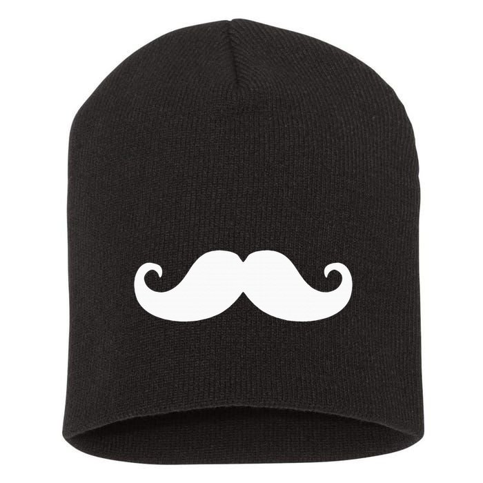 Mustache Trendy Hipster Funny Handlebar Mustache Short Acrylic Beanie