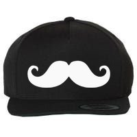 Mustache Trendy Hipster Funny Handlebar Mustache Wool Snapback Cap