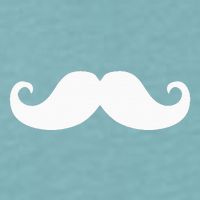 Mustache Trendy Hipster Funny Handlebar Mustache Sueded Cloud Jersey T-Shirt