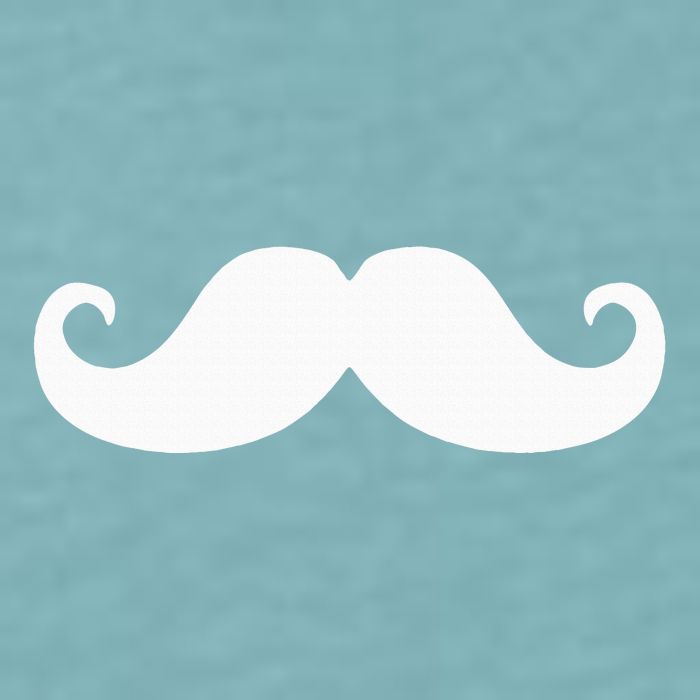 Mustache Trendy Hipster Funny Handlebar Mustache Sueded Cloud Jersey T-Shirt