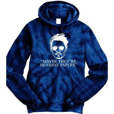 Maybe They're Hearsay Papers Funny Johnny Depp Tie Dye Hoodie