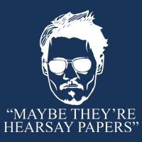 Maybe They're Hearsay Papers Funny Johnny Depp Infant Baby Jersey Bodysuit
