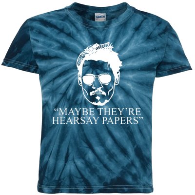 Maybe They're Hearsay Papers Funny Johnny Depp Kids Tie-Dye T-Shirt