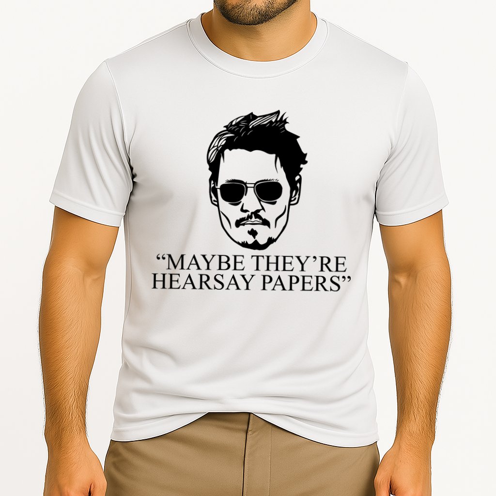 Maybe They're Hearsay Papers Funny Johnny Depp Performance Shirt