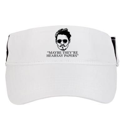 Maybe They're Hearsay Papers Funny Johnny Depp Adult Drive Performance Visor