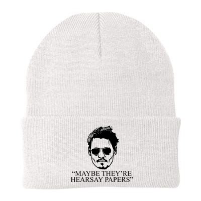 Maybe They're Hearsay Papers Funny Johnny Depp Beanie