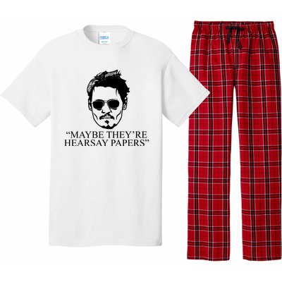 Maybe They're Hearsay Papers Funny Johnny Depp Pajama Set