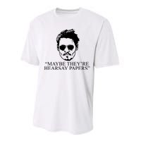 Maybe They're Hearsay Papers Funny Johnny Depp Performance Sprint T-Shirt