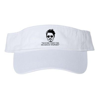 Maybe They're Hearsay Papers Funny Johnny Depp Visor