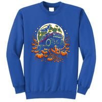 Monster Truck Halloween Jack O Lantern Moon Pumpkin Sweatshirt