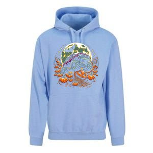 Monster Truck Halloween Jack O Lantern Moon Pumpkin Unisex Surf Hoodie