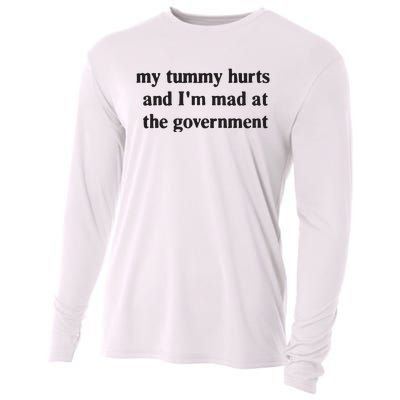 My Tummy Hurts And IM Mad At The Government Cooling Performance Long Sleeve Crew