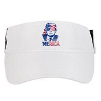 Merica Trump Happy 4th Of July Trump American Flag Fun Adult Drive Performance Visor
