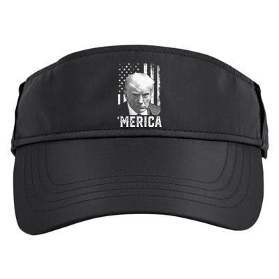 Merica Trump Happy Trump American Flag Gifts Adult Drive Performance Visor