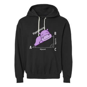 Math teacher hipotenuse math Garment-Dyed Fleece Hoodie