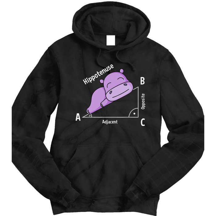 Math teacher hipotenuse math Tie Dye Hoodie