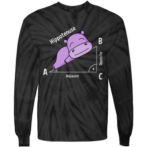 Math teacher hipotenuse math Tie-Dye Long Sleeve Shirt