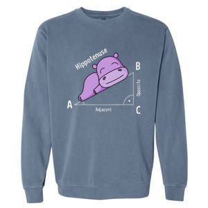 Math teacher hipotenuse math Garment-Dyed Sweatshirt