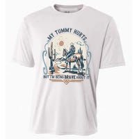 My Tummy Hurts But IM Being Brave About It Cooling Performance Crew T-Shirt