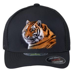 Majestic Tiger Head Flexfit Unipanel Trucker Cap