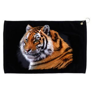 Majestic Tiger Head Grommeted Golf Towel