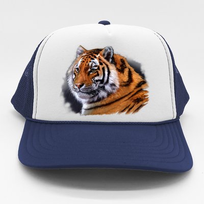 Majestic Tiger Head Trucker Hat