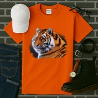Majestic Tiger Head Tall T-Shirt