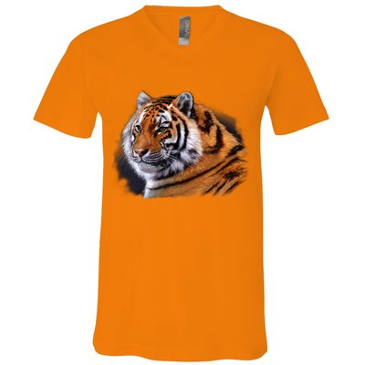 Majestic Tiger Head V-Neck T-Shirt