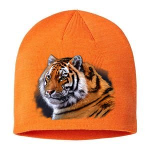 Majestic Tiger Head Sustainable Beanie