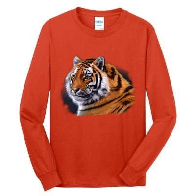 Majestic Tiger Head Tall Long Sleeve T-Shirt