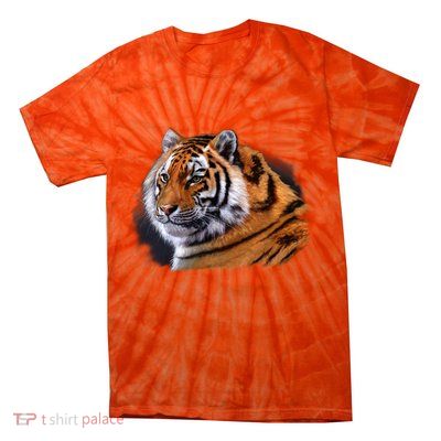 Majestic Tiger Head Tie-Dye T-Shirt