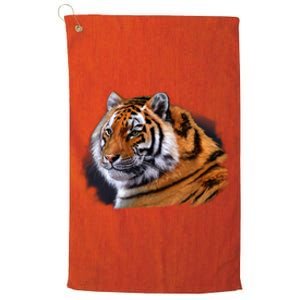 Majestic Tiger Head Platinum Collection Golf Towel