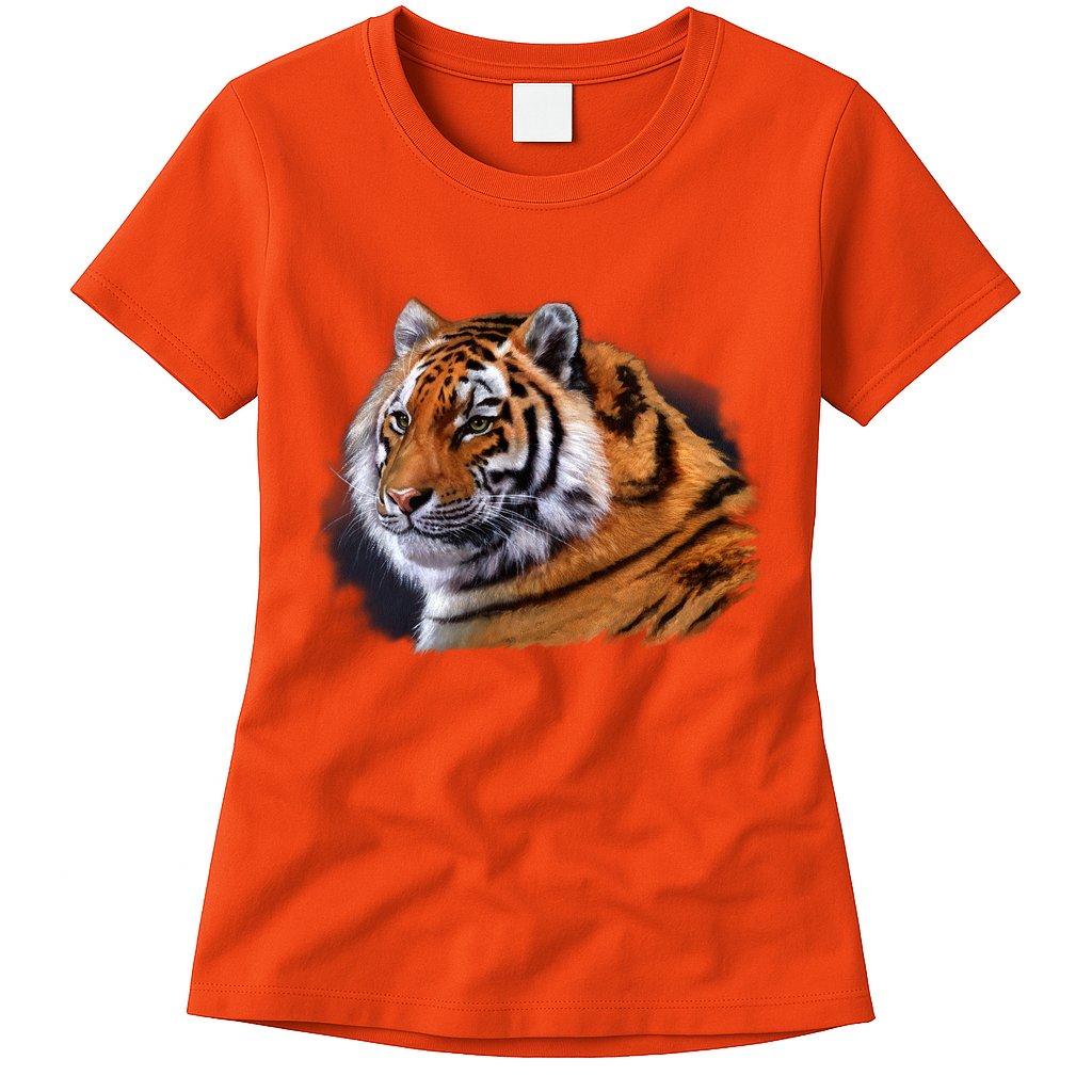 Majestic Tiger Head Womens T-Shirt
