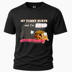 My Tummy Hurts And Im MAD At The Government Meme Cooling Performance Crew T-Shirt