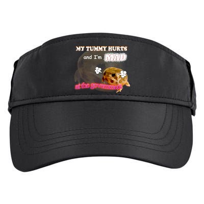 My Tummy Hurts And Im MAD At The Government Meme Adult Drive Performance Visor