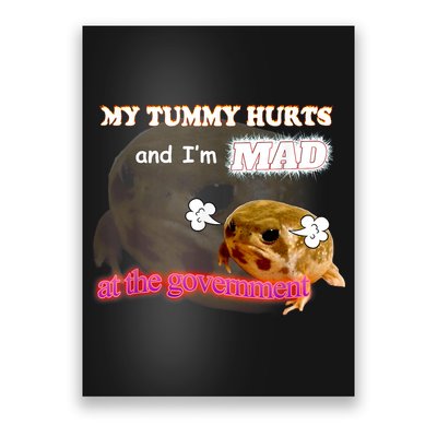 My Tummy Hurts And Im MAD At The Government Meme Poster