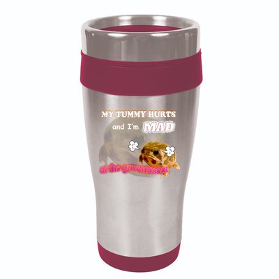 My Tummy Hurts And Im MAD At The Government Meme 16oz Travel Tumbler