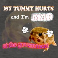 My Tummy Hurts And Im MAD At The Government Meme Vector Backpack