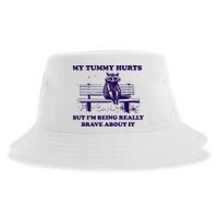 My Tummy Hurts But IM Being Really Brave About It Sustainable Bucket Hat