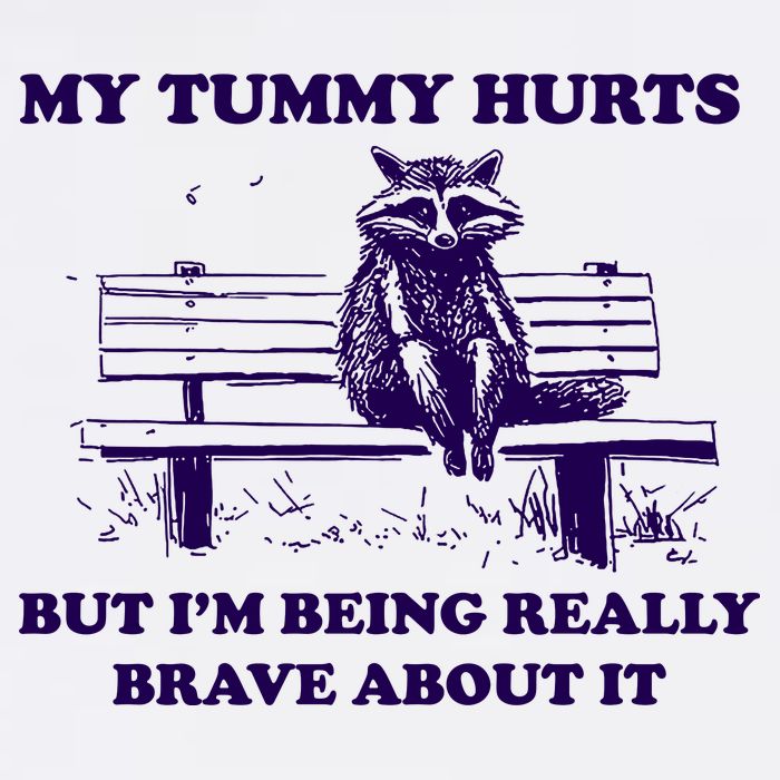 My Tummy Hurts But IM Being Really Brave About It Flatbill Hat