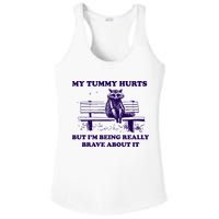 My Tummy Hurts But IM Being Really Brave About It Ladies PosiCharge Competitor Racerback Tank